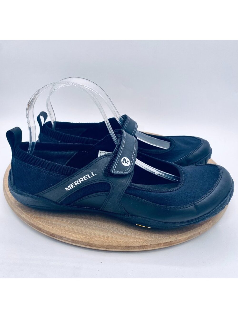 Merrell Mary Jane Shoes Womens 9 Black Rubber Pure Glove Barefoot Waterproof